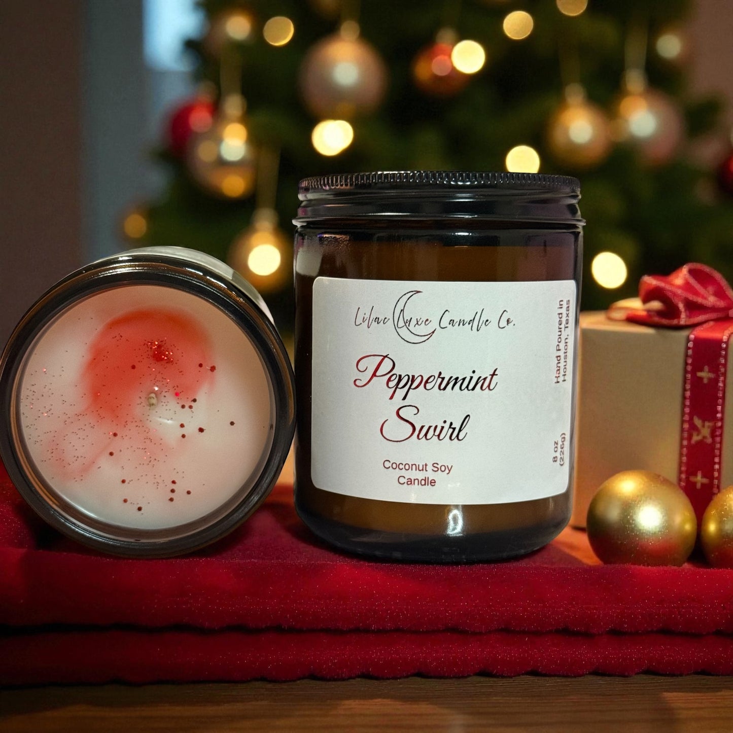 Peppermint Swirl Candle