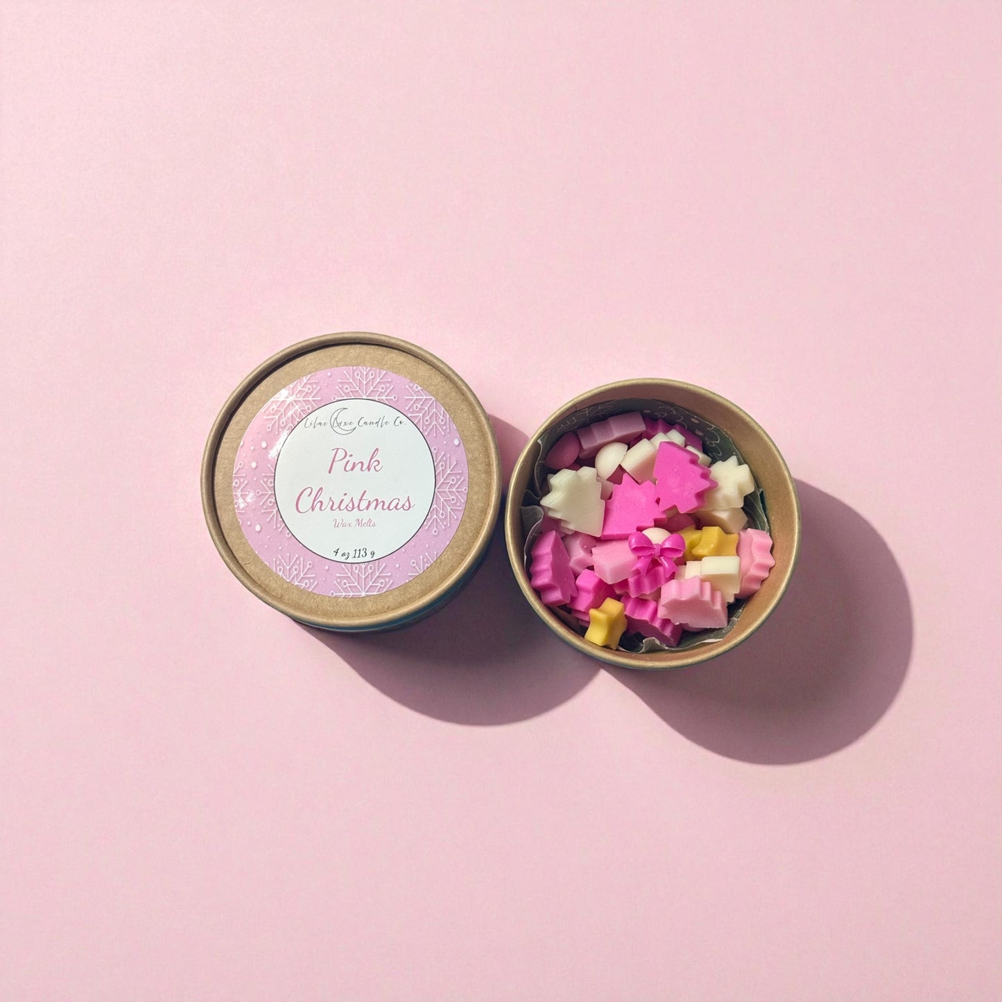 Pink Christmas Wax Melt Bowl