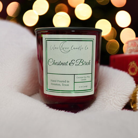 Chestnuts and Birch Candle