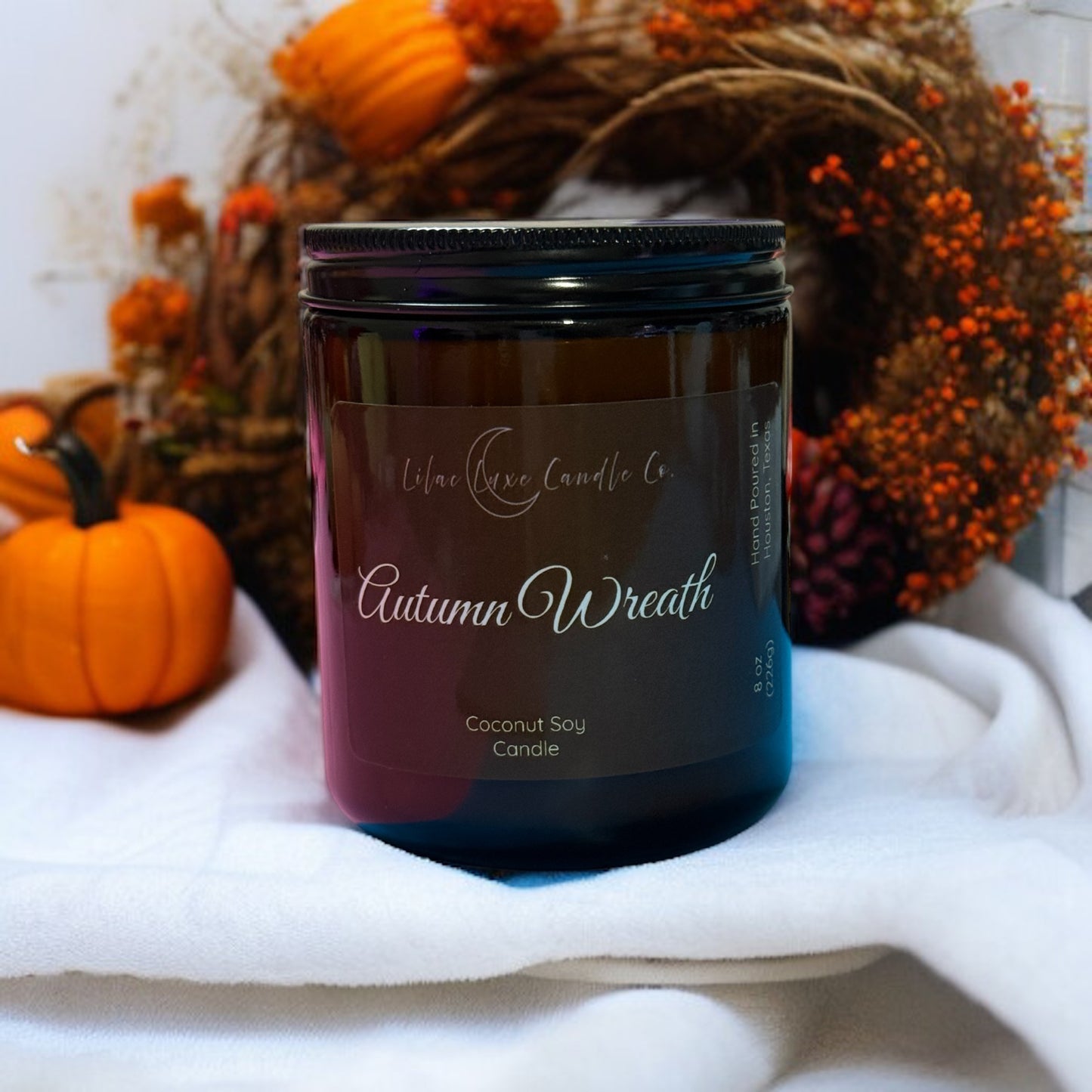 Autumn Wreath Candle